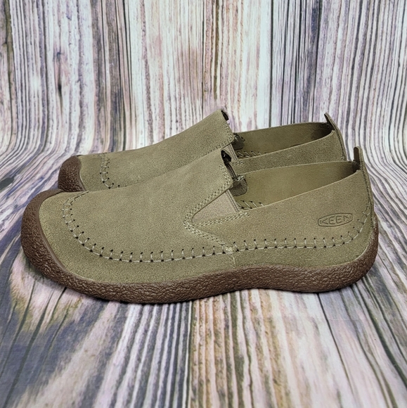 Keen Other - Keen Howser Suede Timberwolf Chestnut Slip On Shoes Men's